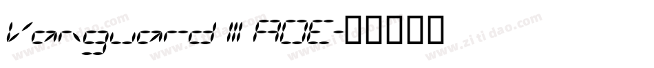 Vanguard III AOE字体转换